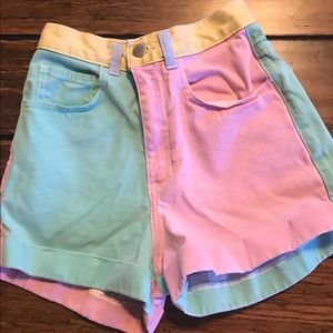 American Apparel High Waist Shorts