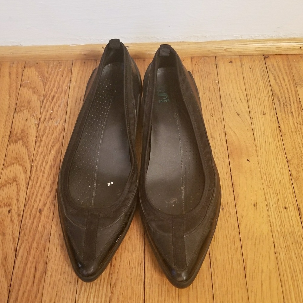 Cole Haan G Series Black Pointy Flats 8.5