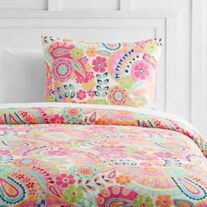 Paisley Pop Duvet Cover for Queen Bed