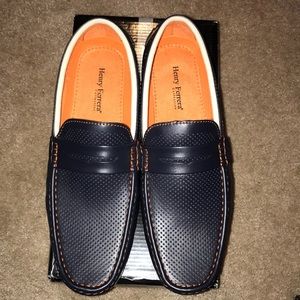 Navy Henry Ferrera Loafers
