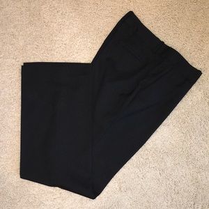 J Crew 1035 Super 120s Black Wool Slacks