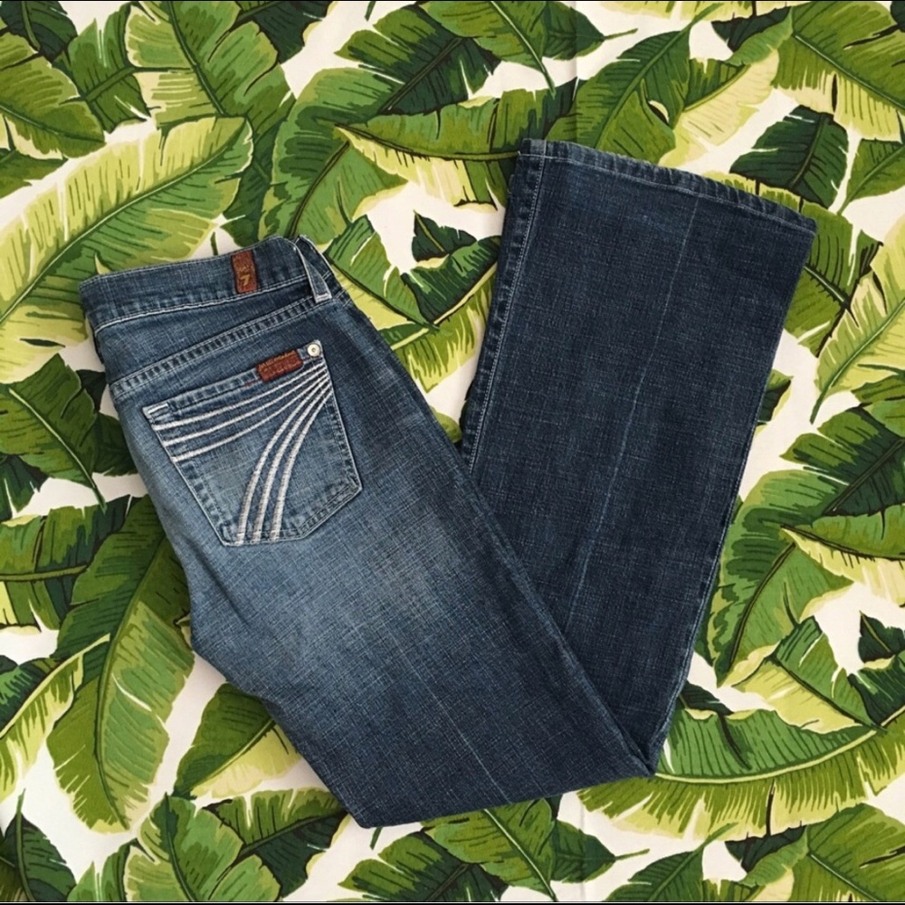7 for All Mankind Dojo Flare Leg Jean - Picture 1 of 5