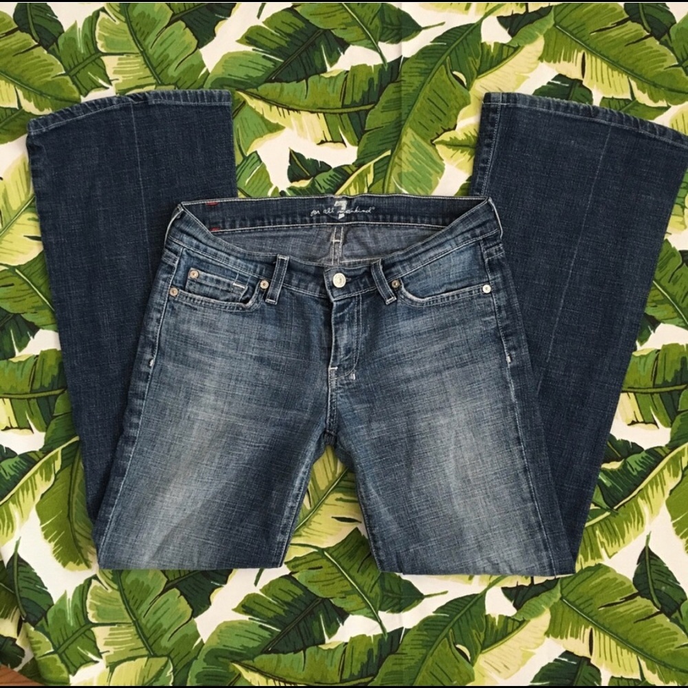 7 for All Mankind Dojo Flare Leg Jean - Picture 3 of 5