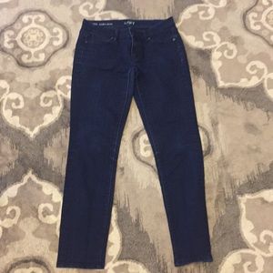 The loft skinny dark jeans