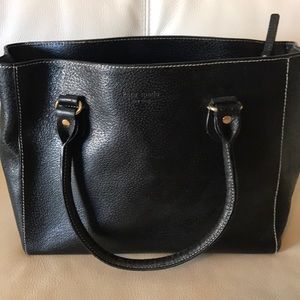 Black Kate Spade leader embossed handbag