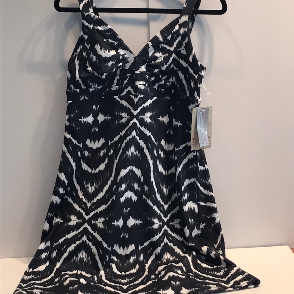Balance collection black yoga style dress