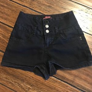 Black YMI High Waisted (High Rise) Shorts