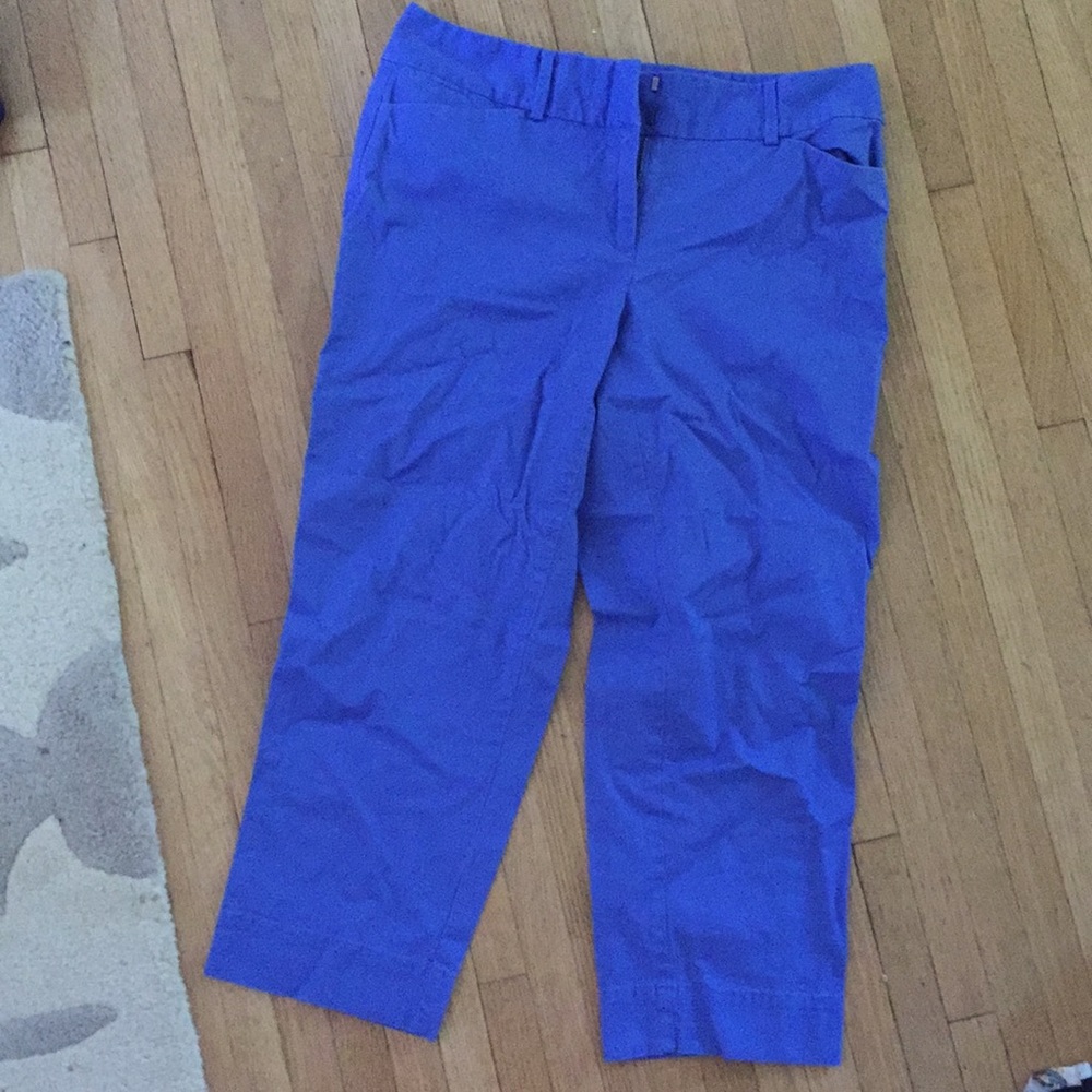 Ann Taylor Loft Blue Pixie Pants - image 1