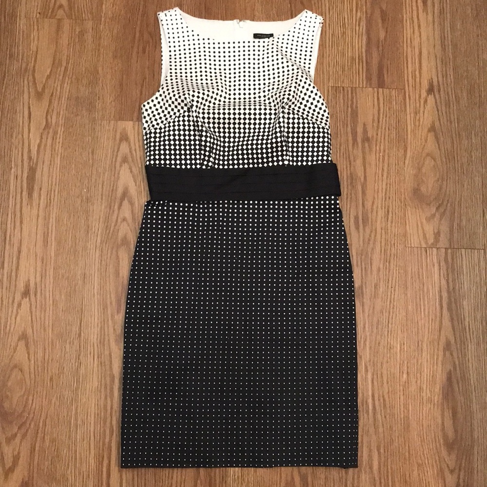 Ann Taylor Ombre Polka-dot shift dress