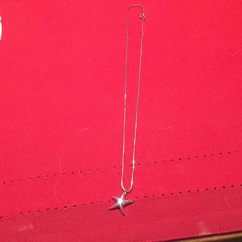 Silver star necklace
