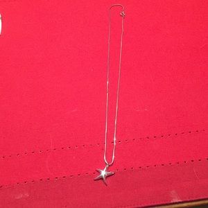 Silver star necklace