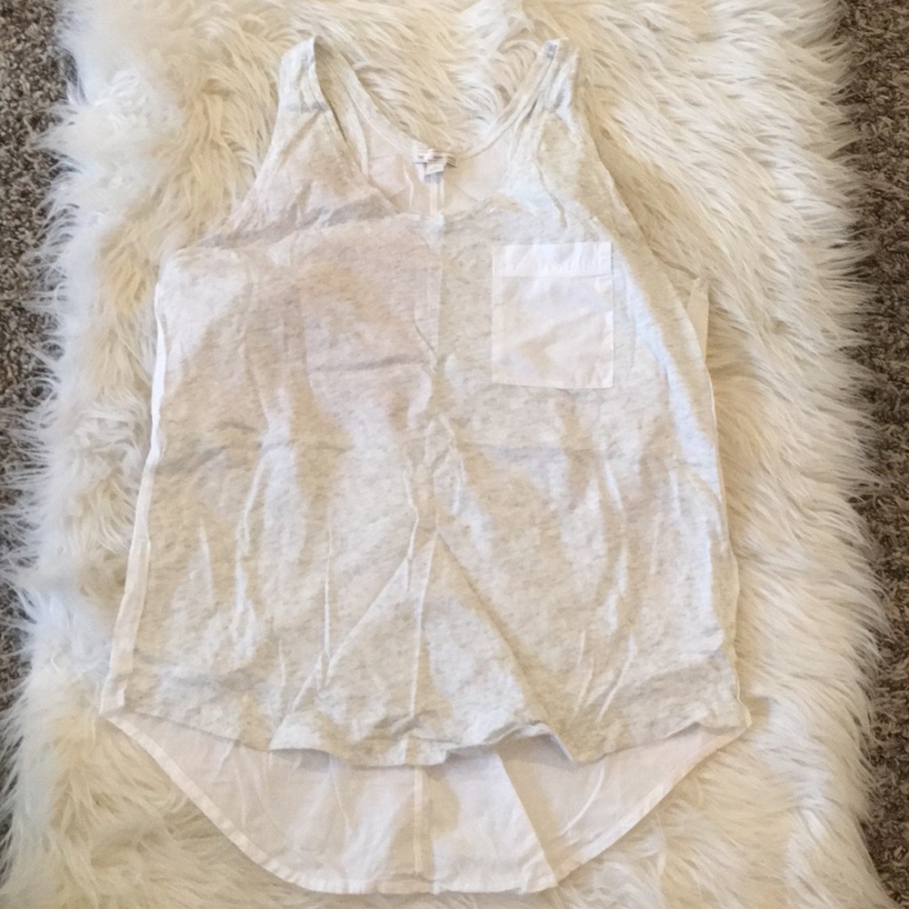 White, cream heathered tank top!