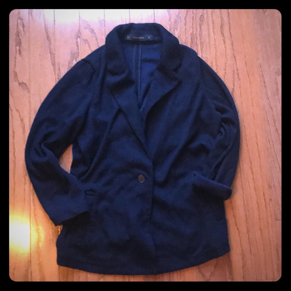 Zara sweater blazer