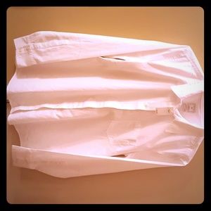 Tailored Collard White Long-sleeved Button Down Sh