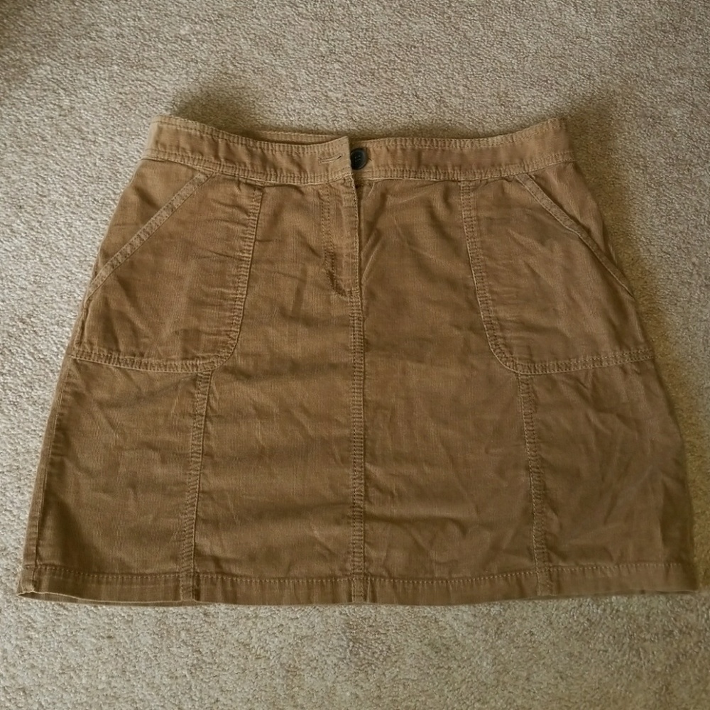 Corduroy mini skirt