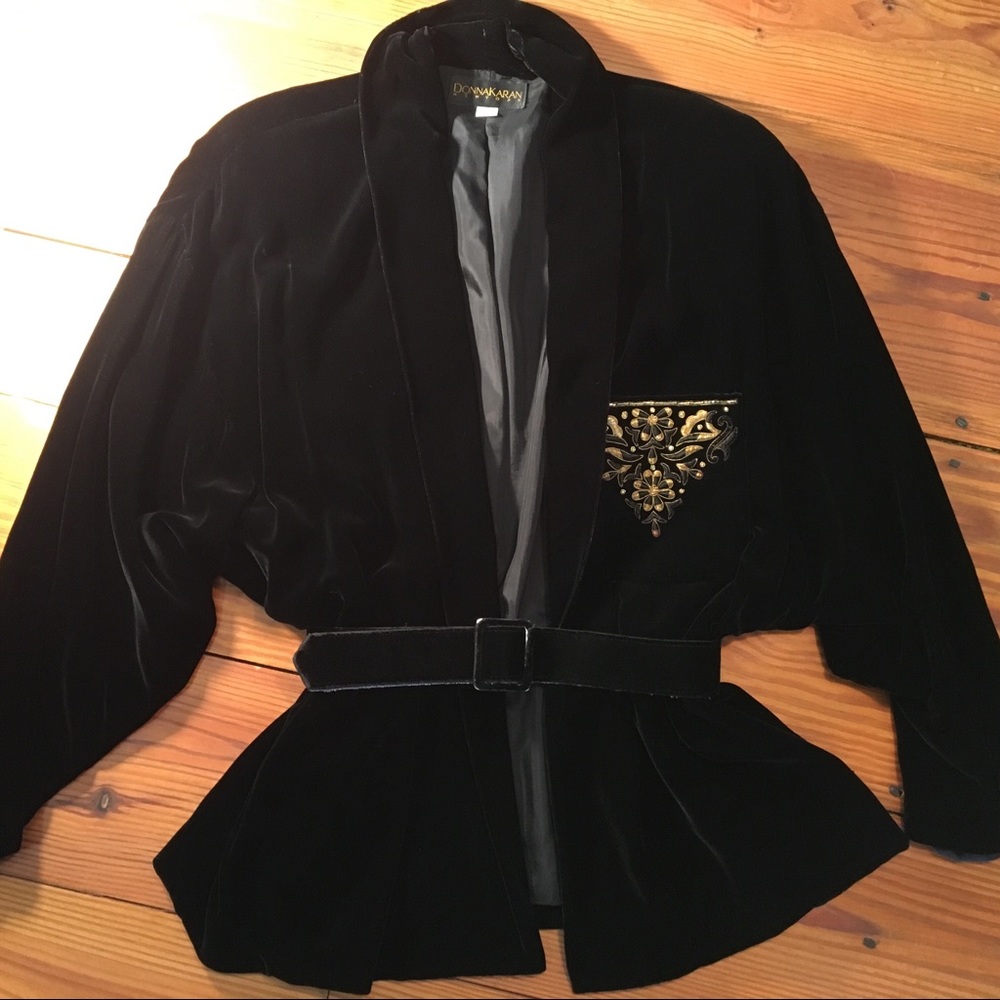 VINTAGE Donna Karan Velvet Blazer