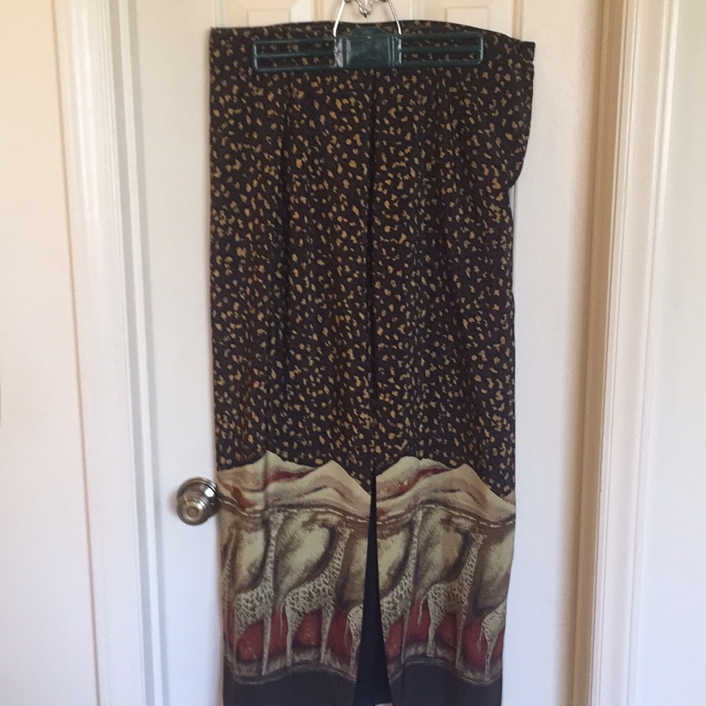 Safari print skirt