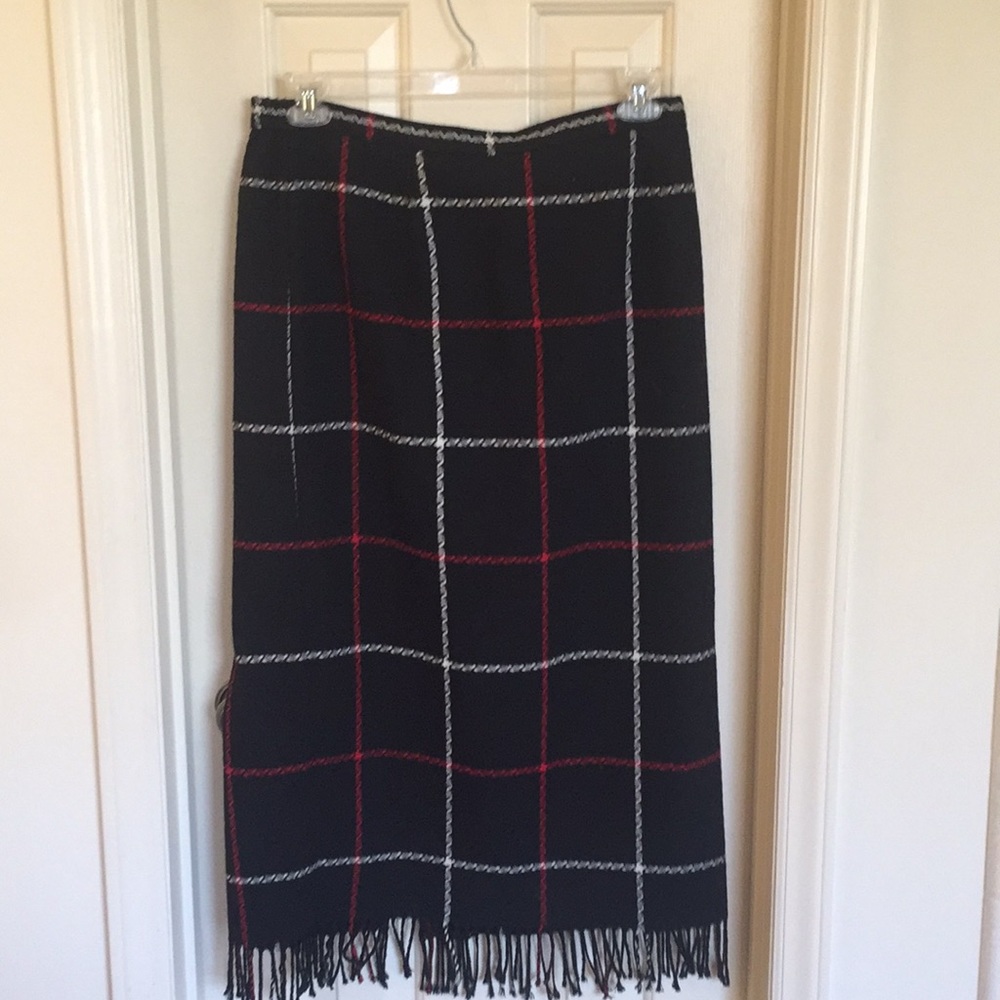 Great skirt with fringed bottom!