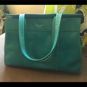 Medium kate spade teal handbag