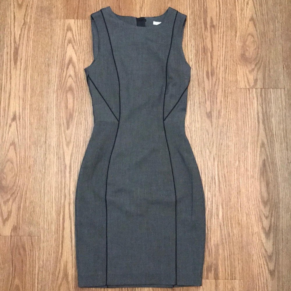 H&M Geometric Piping Dress