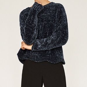 Cropped round neck sweater, Super soft