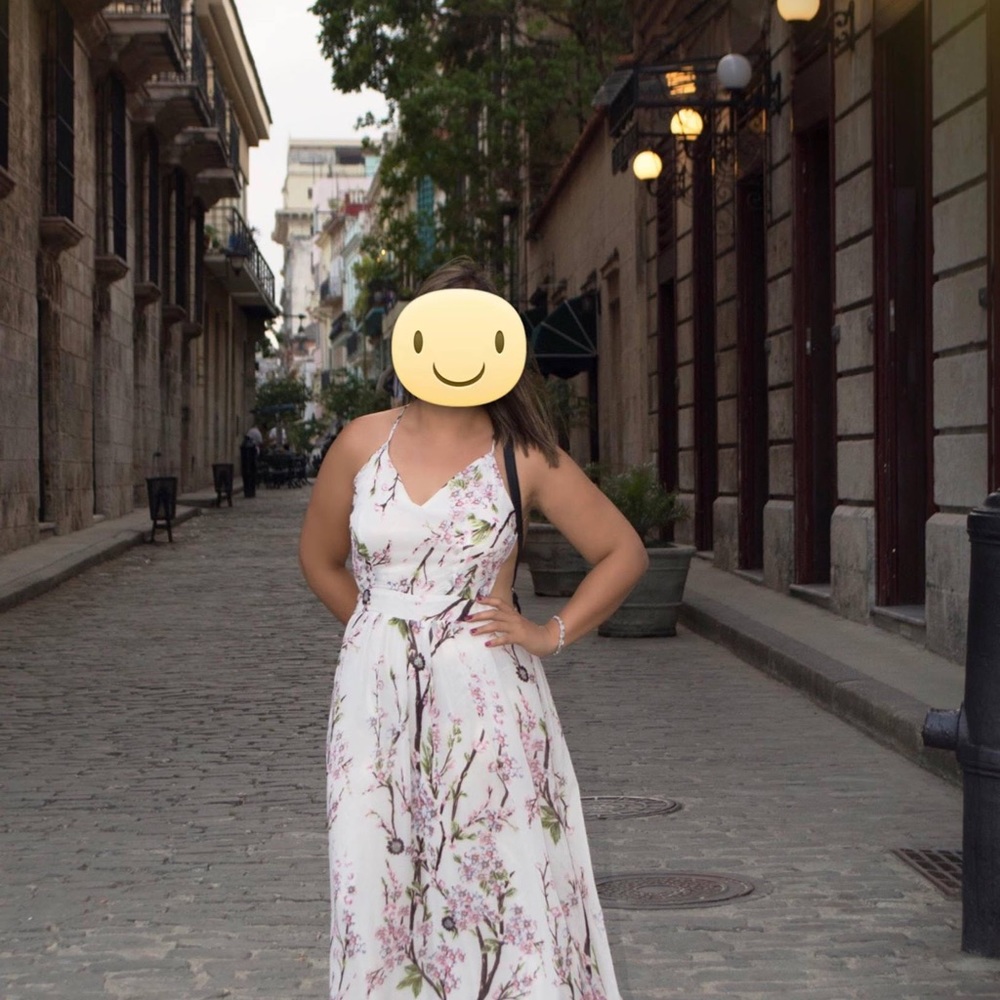 Long floral dress
