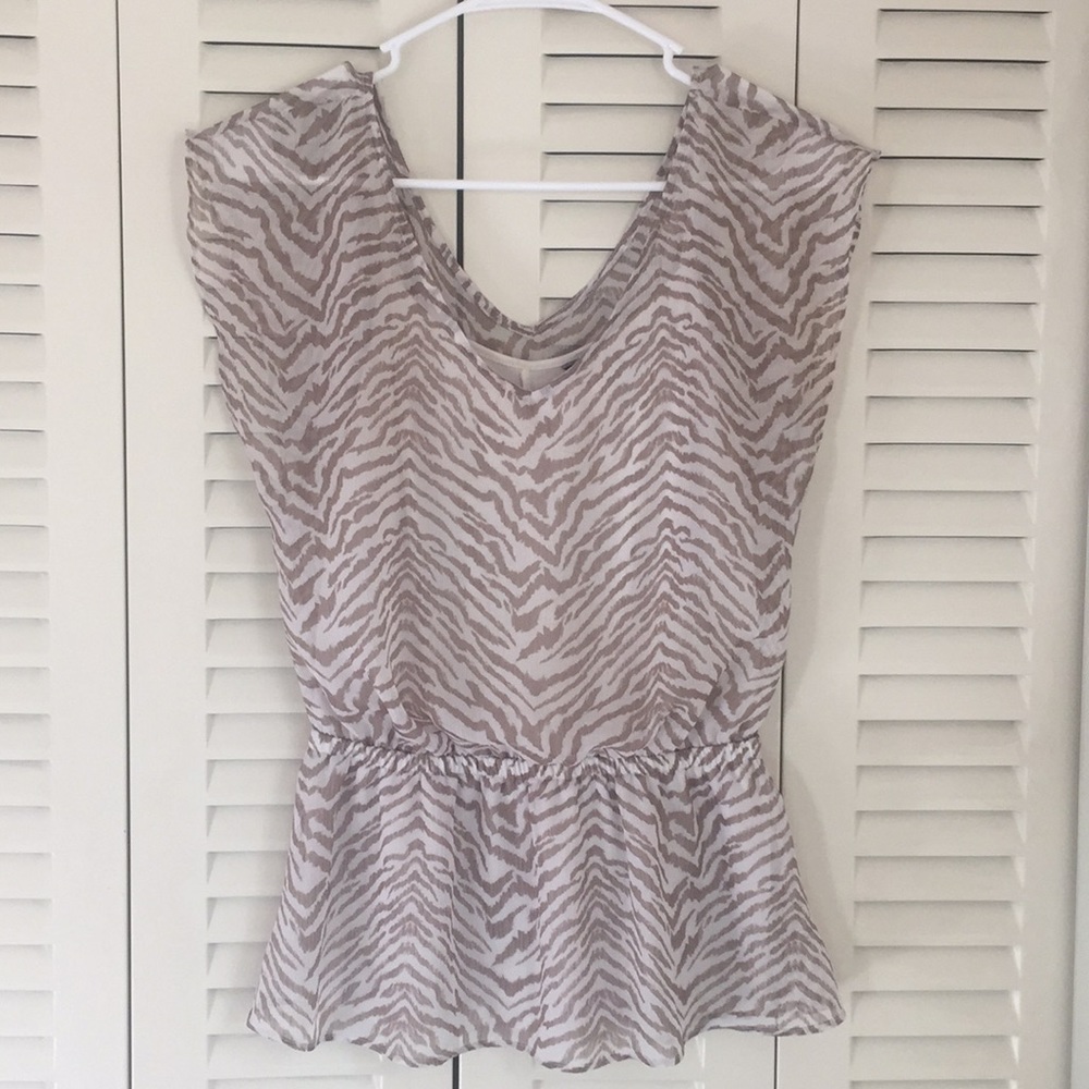 Express animal print blouse