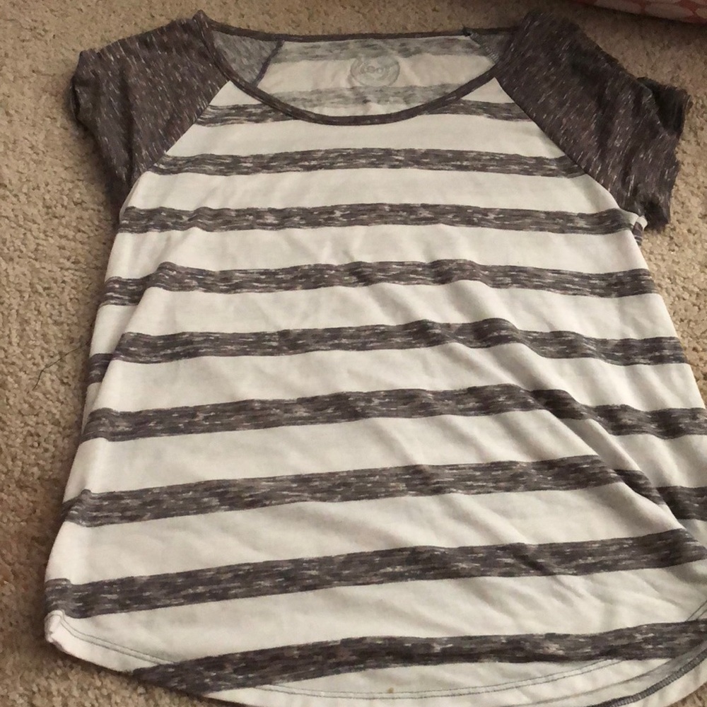 Grey striped shirt