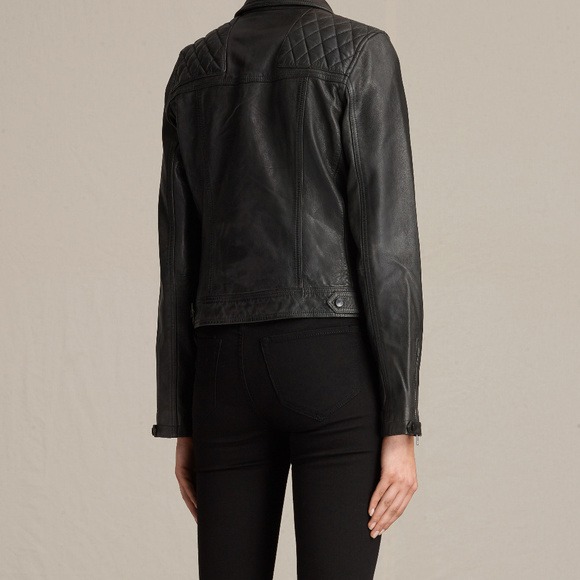 Allsaints Conroy Leather Biker Jacket - Picture 5 of 7