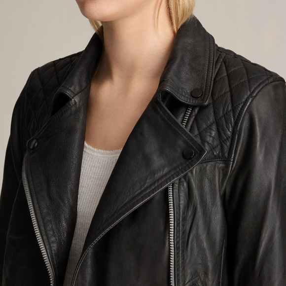 Allsaints Conroy Leather Biker Jacket - Picture 4 of 7