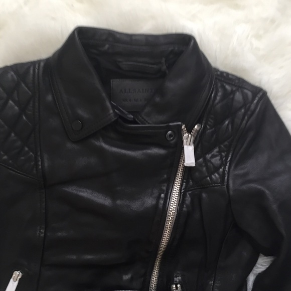 Allsaints Conroy Leather Biker Jacket - Picture 7 of 7