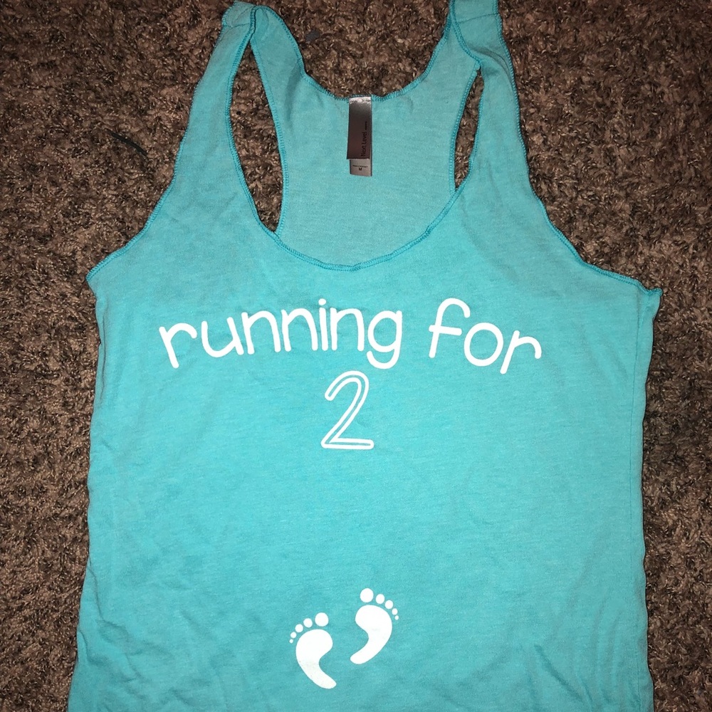 Running for Two women’s racerback tank top