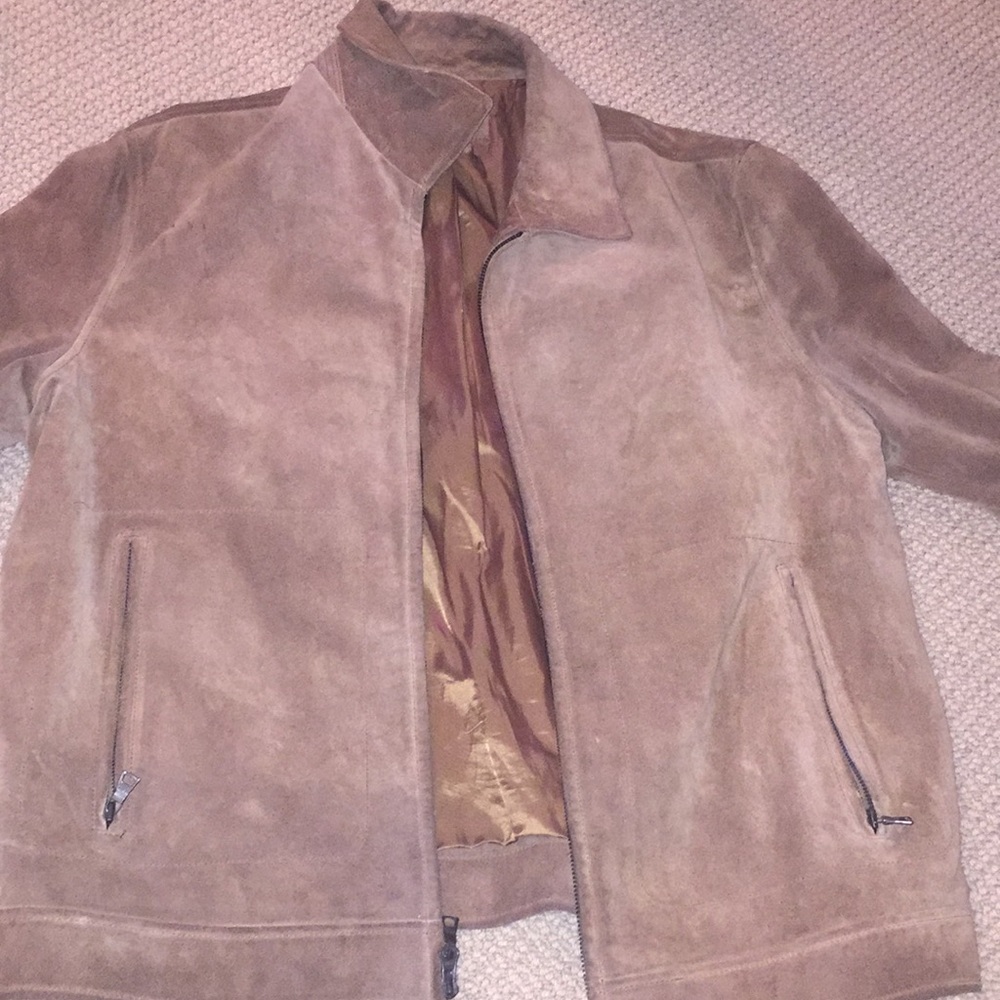 Men's Large Brown Suede Coat