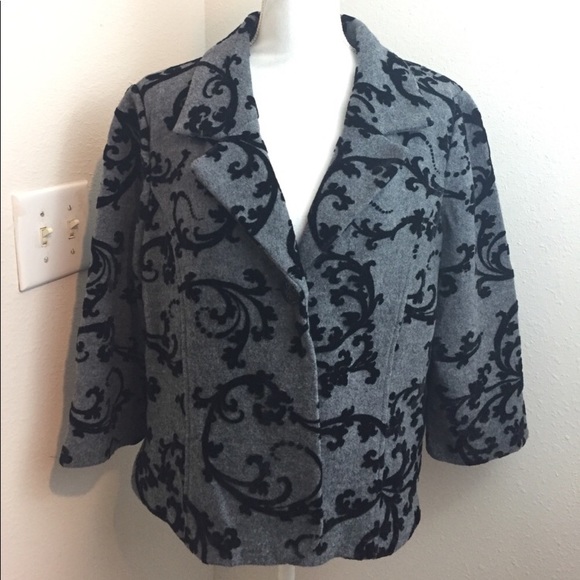 Coldwater Creek Jackets & Blazers - Coldwater Creek Gray & Black Blazer