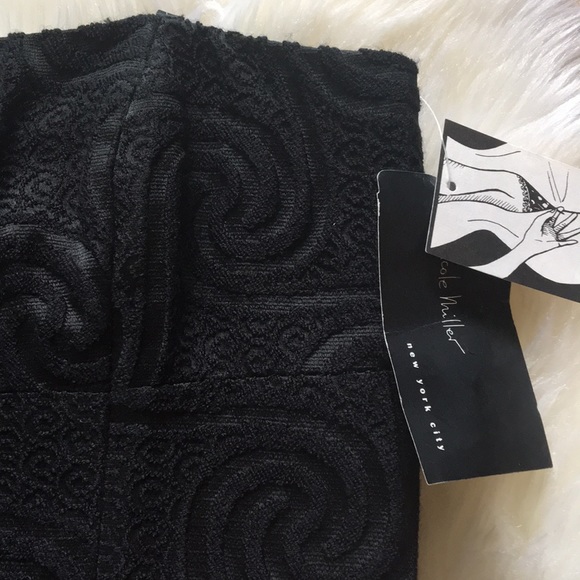 Vintage Nicole miller strapless black dress. NWT - Picture 2 of 5