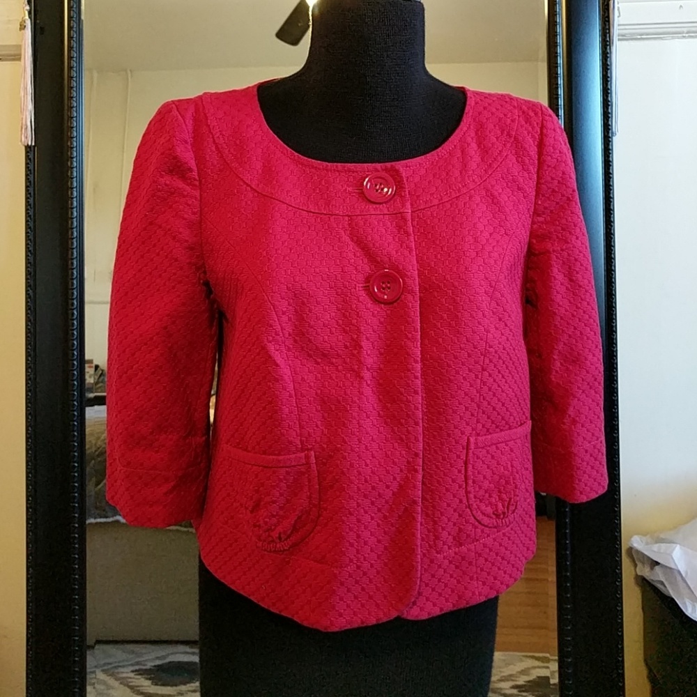 Ann Taylor Petites Red Blazer