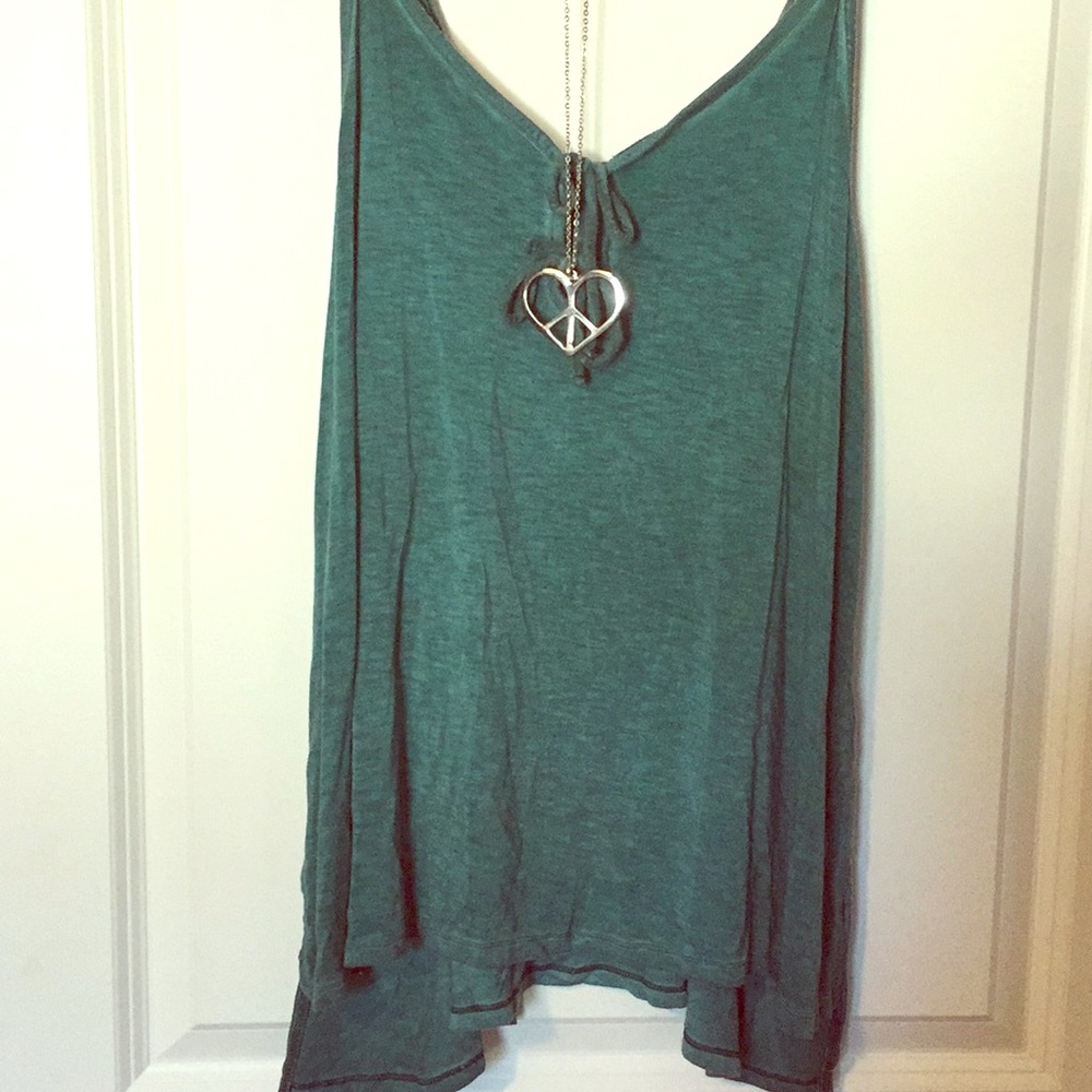 Green American Eagle tank top