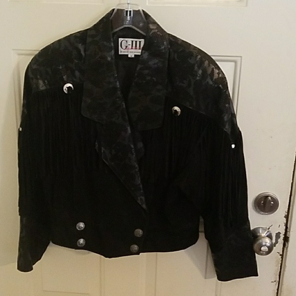 Suede Fringed Jacket - Picture 1 of 3