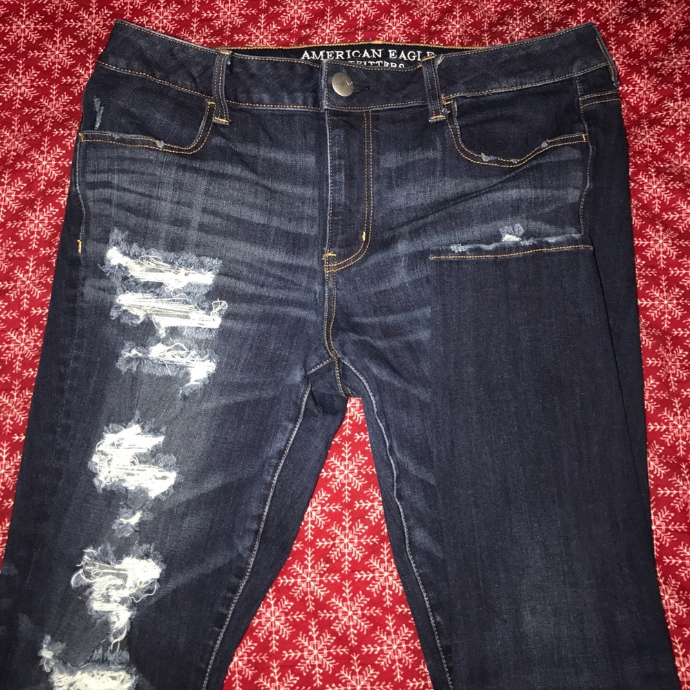 Distressed American Eagle Outfitters jeans