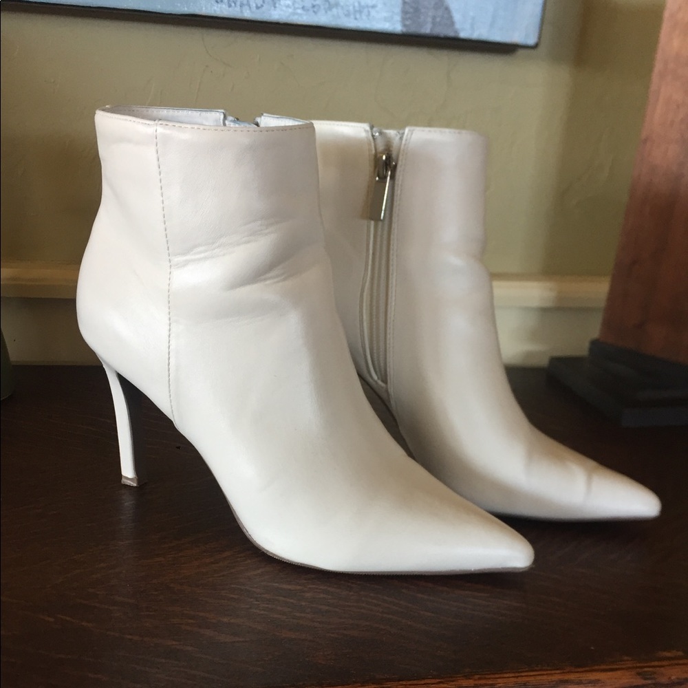 White ankle boots!!!! Very popular right now!!