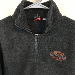 Harley-Davidson Fleece 1/4 Zip Pullover Size L