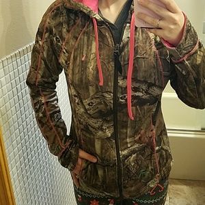 Mossy oak zip up hoodie