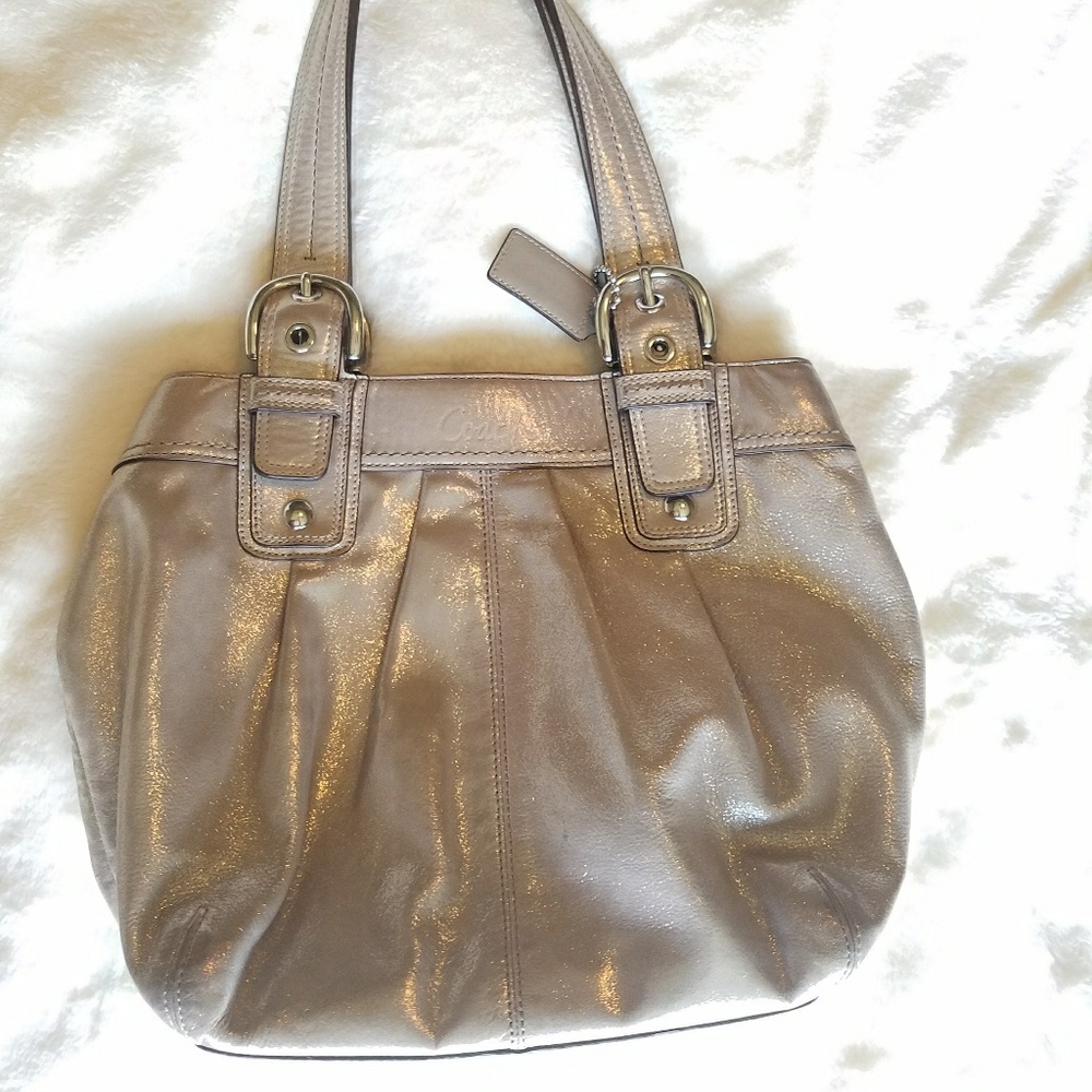 Metallic Coach Handbag