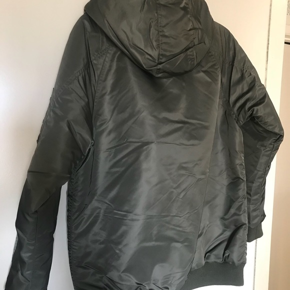 OBEY Green Hooded Parka Jacket | Women’s Medium - Picture 7 of 7