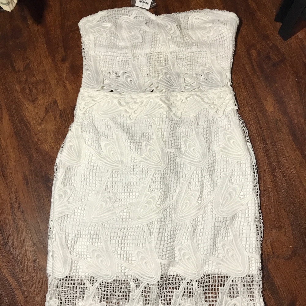 Charlotte Russe Cut-out Lace Tube Dress