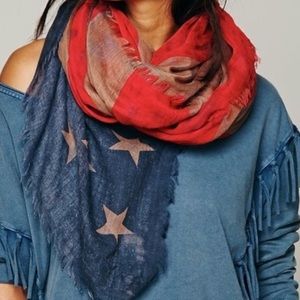 Free People over sized flag scarf