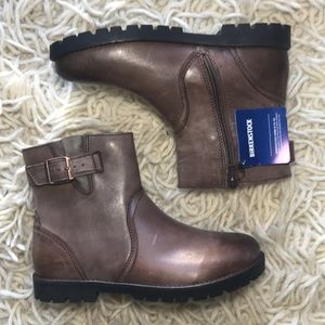Birkenstock dark brown oiled leather boots booties