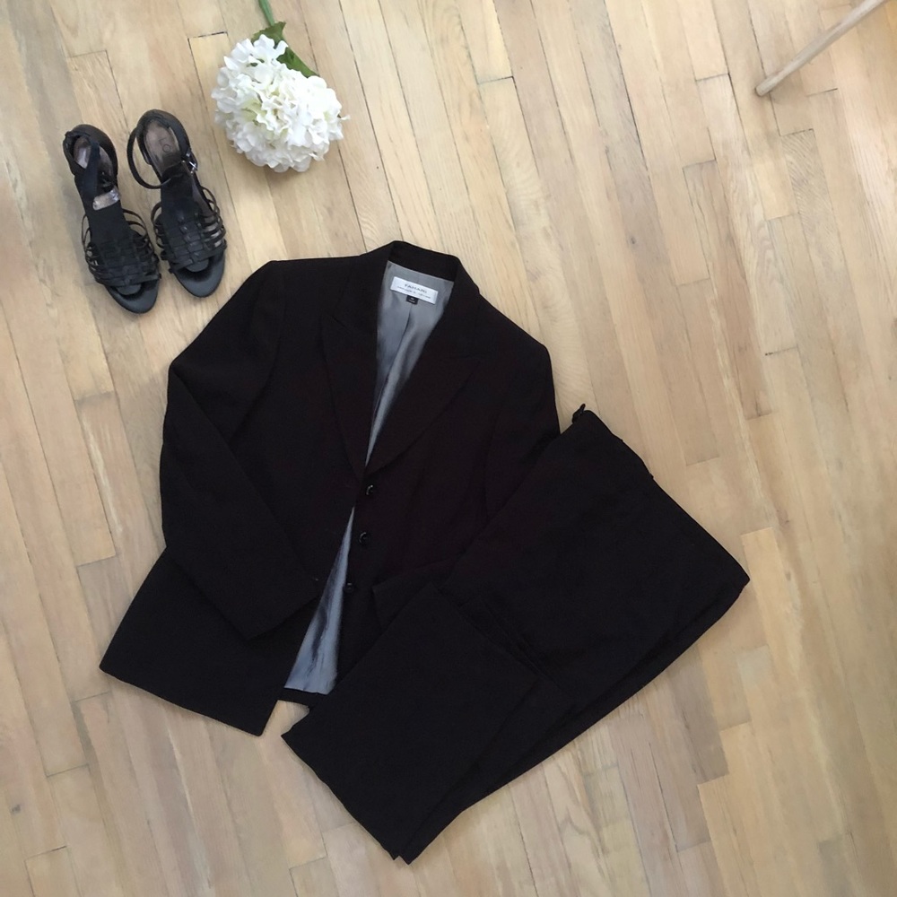 Tahari Black Pant Suit
