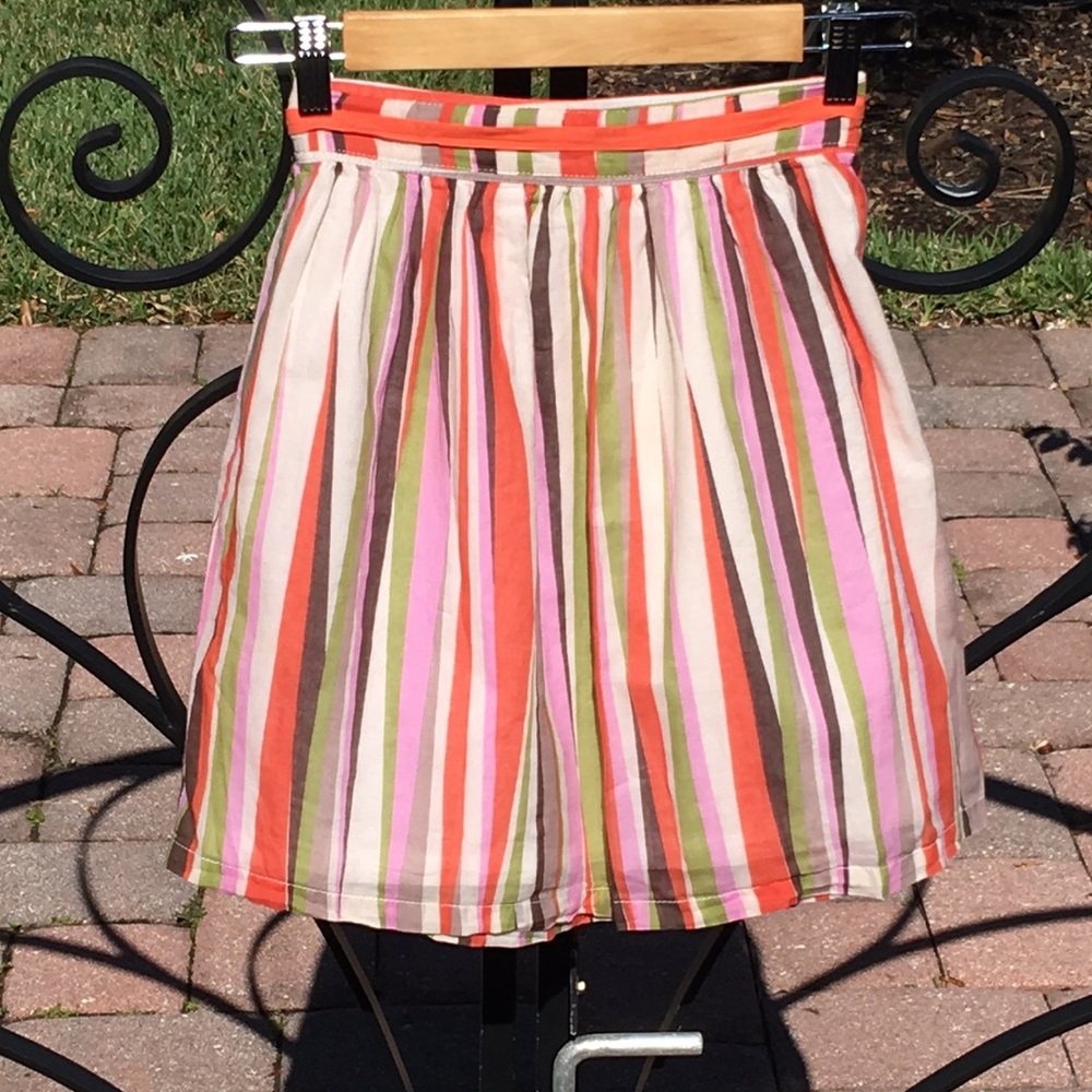 WILLOUGHBY Girls Striped Skirt - Sz 7