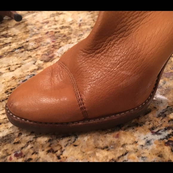 Michael Kors Leather Knee Boots faux fur trim - Picture 5 of 6